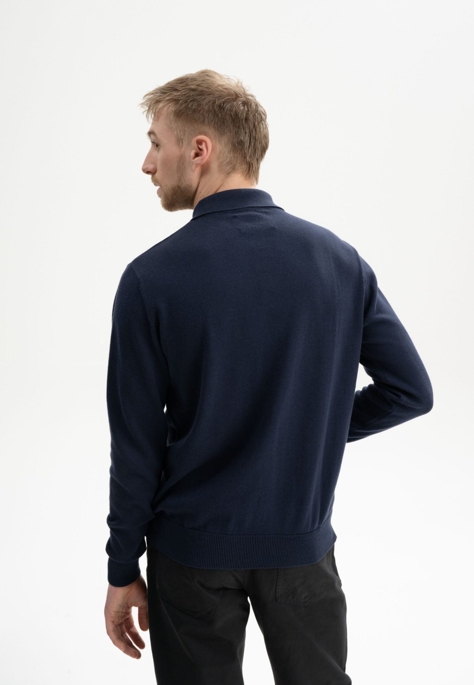 Langarm Strick Poloshirt Style HARISH - Image 4